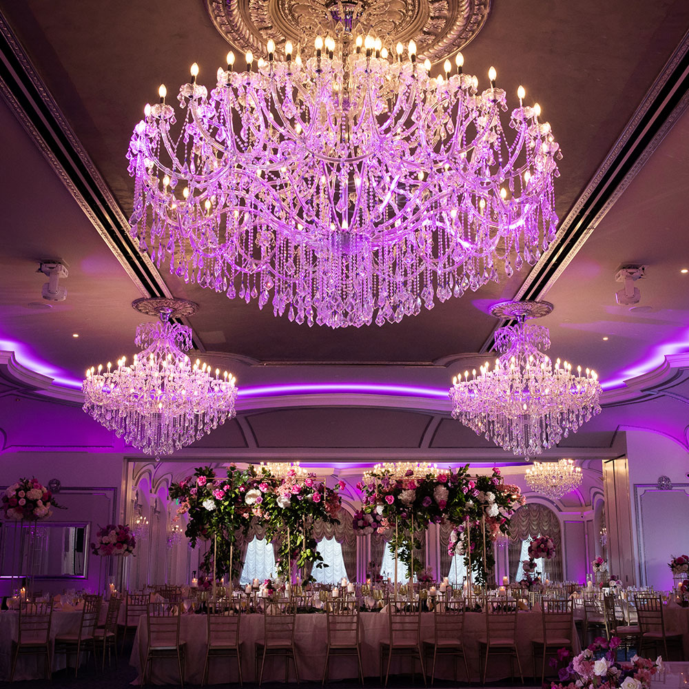 Wedding Night Under Chandeliers
